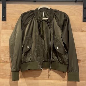 Free People bomber jacket - olive green - size small
